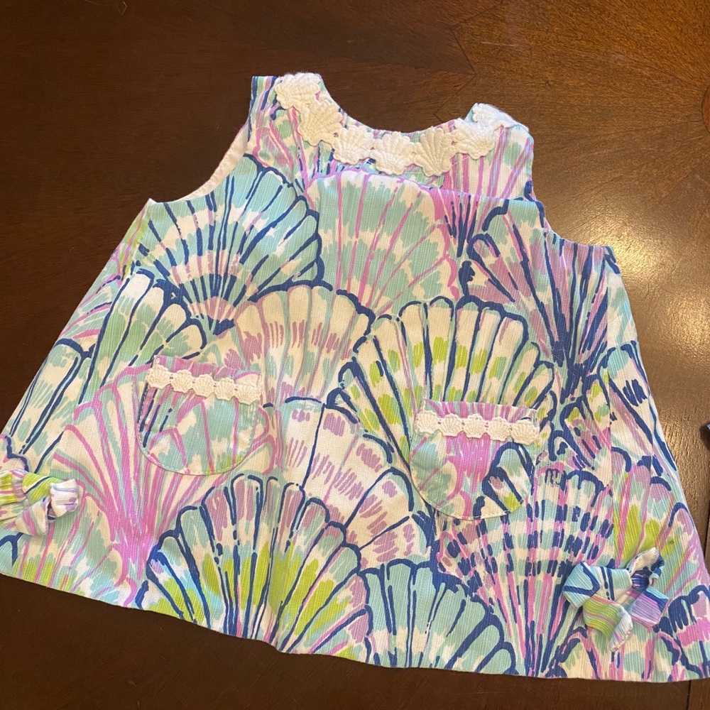 Lilly Pulitzer Infant Shift Dress w/ Shell details